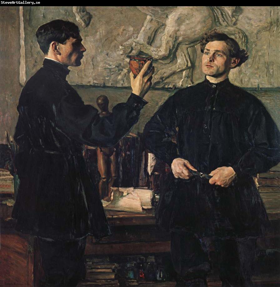 Nesterov Nikolai Stepanovich The Portrait of Colin brother